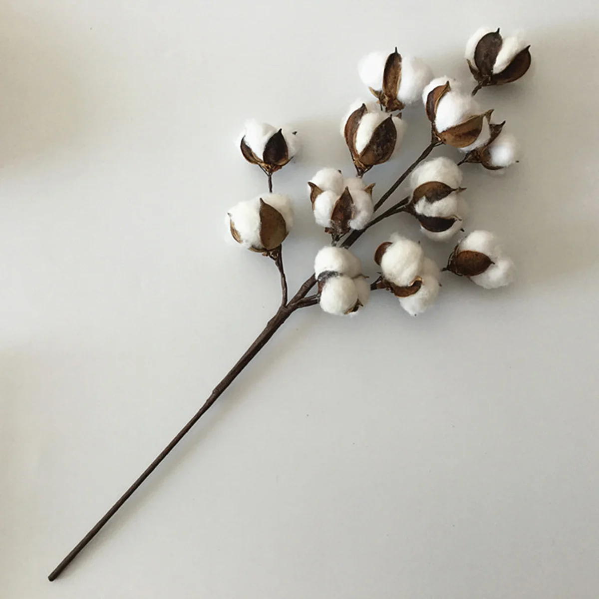 

50Cm Artificial Cotton Stems Natural Looking Fade Resistant Decor For Home Wedding Diy Wreaths Centerpiece Tabletop Wall