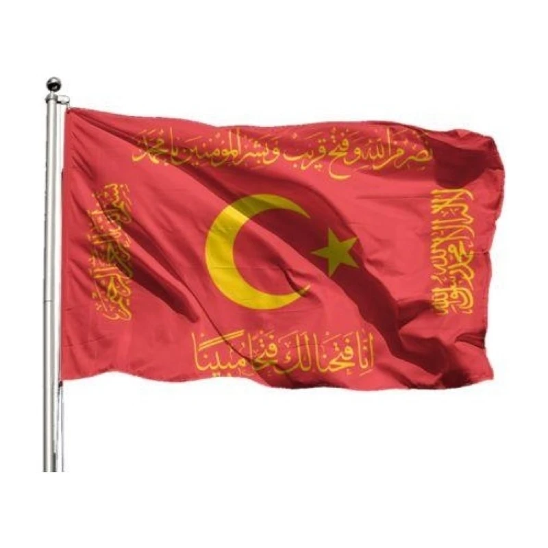 Conquering Flag Ensign 70x105 cm Ottoman Starboard Turkish Turan Hem Decor Both Hang Tab On the Excellent Quality