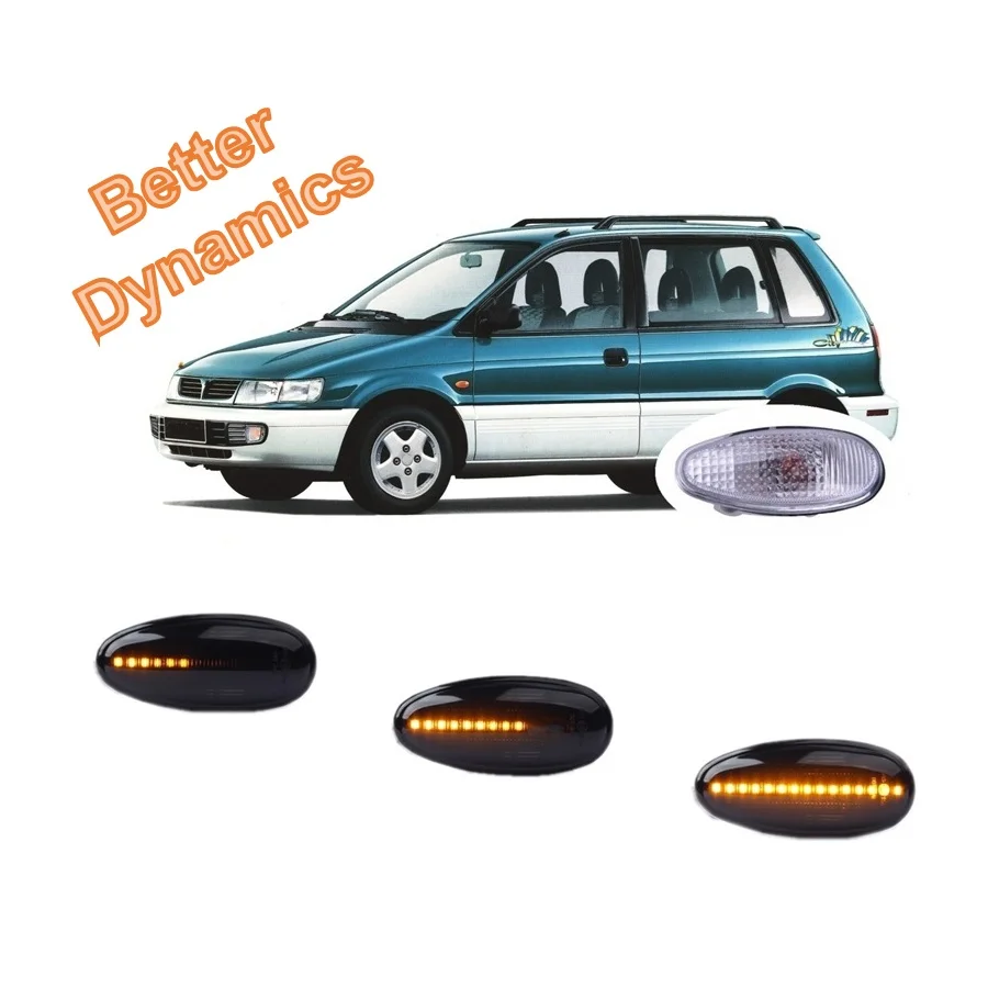 Para Mitsubishi Space Runner N11W N18W N21W 1993 1994 1995 1996 1997 1998 1999 indicador LED dinámico indicador lateral lámpara de luz de señal