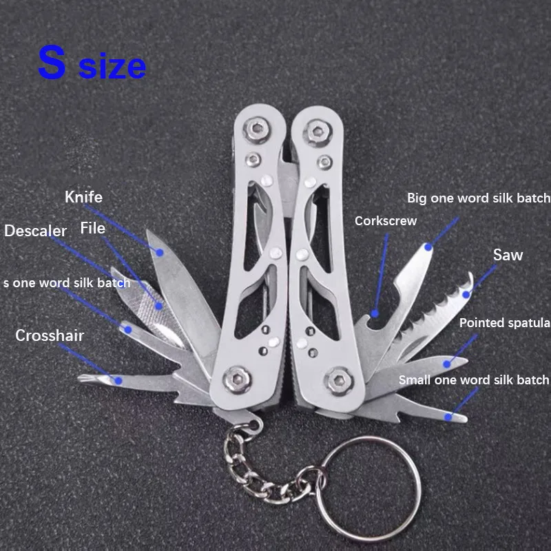 Multipurpose Mes Rvs Multi-tool Zakmes Tangen Zakmes Tang Draagbare Folding Blade