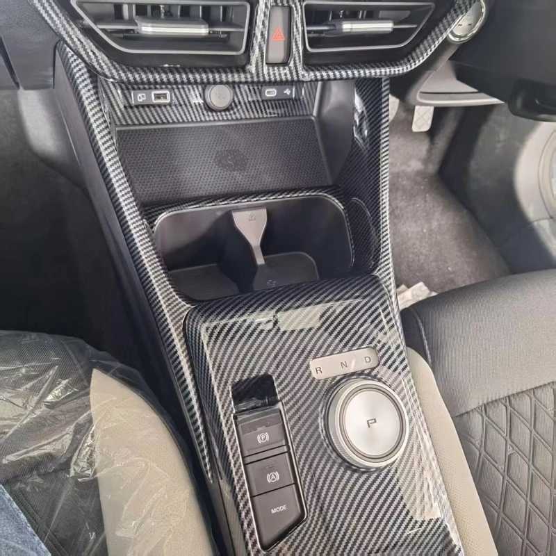 ABS Carbonbifer for MG3 MG 3 Hybrid 2024 2025 Interior Window Rise Switch Front Water Cup Holder Gear Shift Panle Air Vent Cover