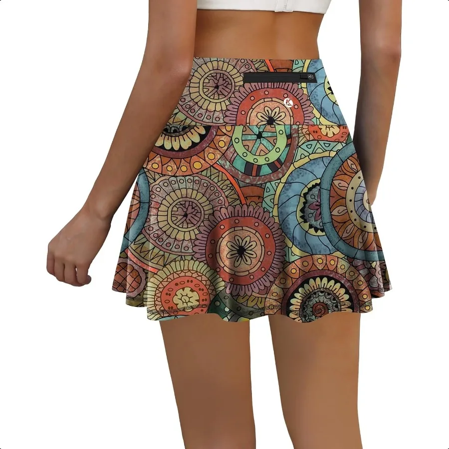 

LouKeith женская теннисная юбка с высокой талией, спортивные шорты для бега, повседневные юбки для гольфа с мячом и карманами