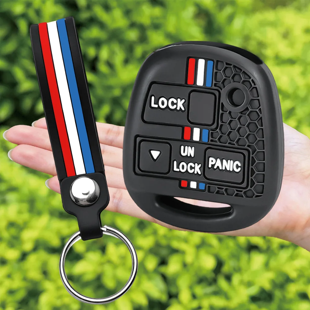 For Toyota Land Cruiser FJ Cruiser For Lexus ES GS LS IS RX SC LX Silicone Remote Shell With Soft Finger Loop And Key Ring