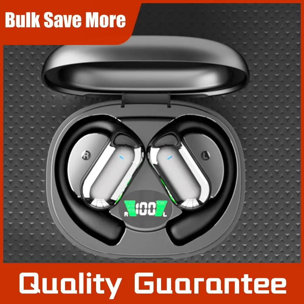 

BT 5.3 Wireless Earbuds with Ear Hook Real-Time Translation Earphone Noise Cancelling for Running Fitness Learning Accessories