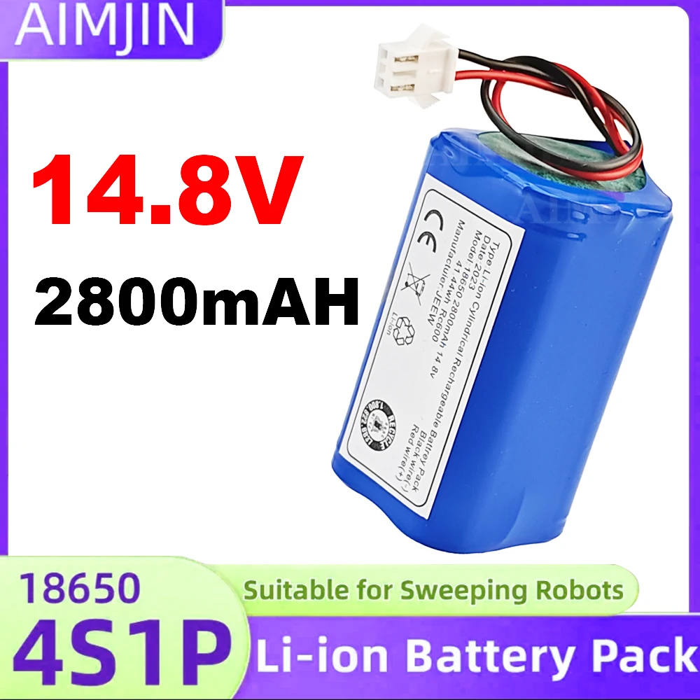 

Литиевая батарея 14.8V 2800mAh ILife INR18650 M26-4S1P полной емкости для ILIFE A4 A4s V7 A6 V7s Plus
