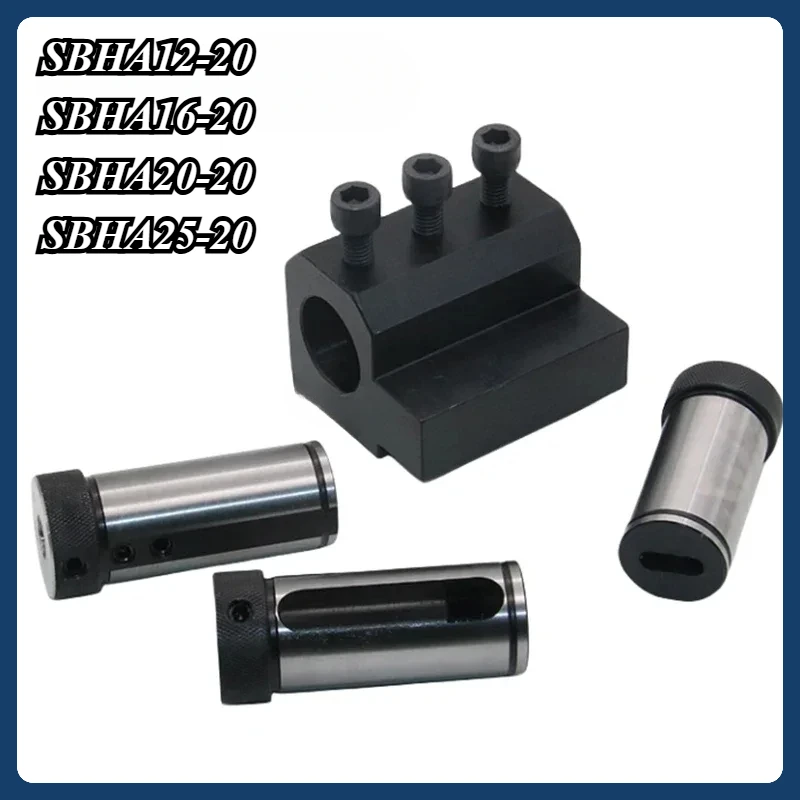 

SBHA12-20 SBHA16-20 20 25 SBHA Lathe Inner Diameter Auxiliary Tool Holder Tool Sleeve Inner Hole Guide Sleeve Holder SBHA12-20