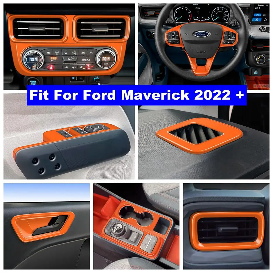 

Window Lift Switch / Dashboard Air AC Outlet / Gear Shift Decoration Panel Cover Trim Accessories For Ford Maverick 2022 2023