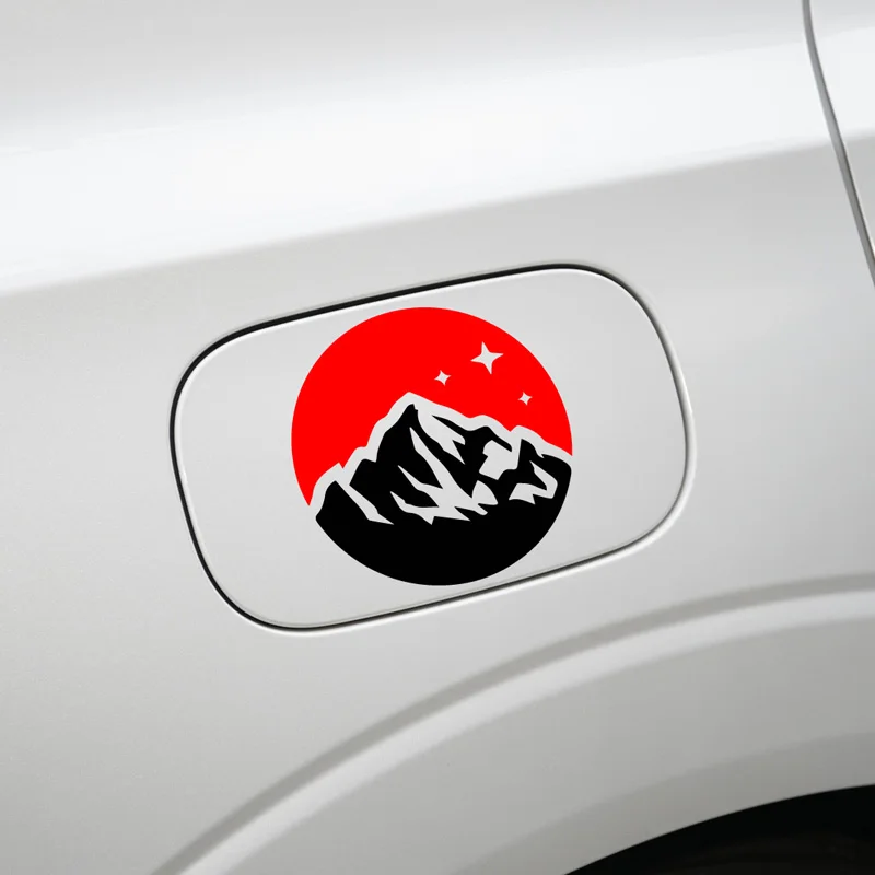 

Snow Mountain Stickers,mountain&sky with stars,High quality for cars trucks motorcycles &laptops!
