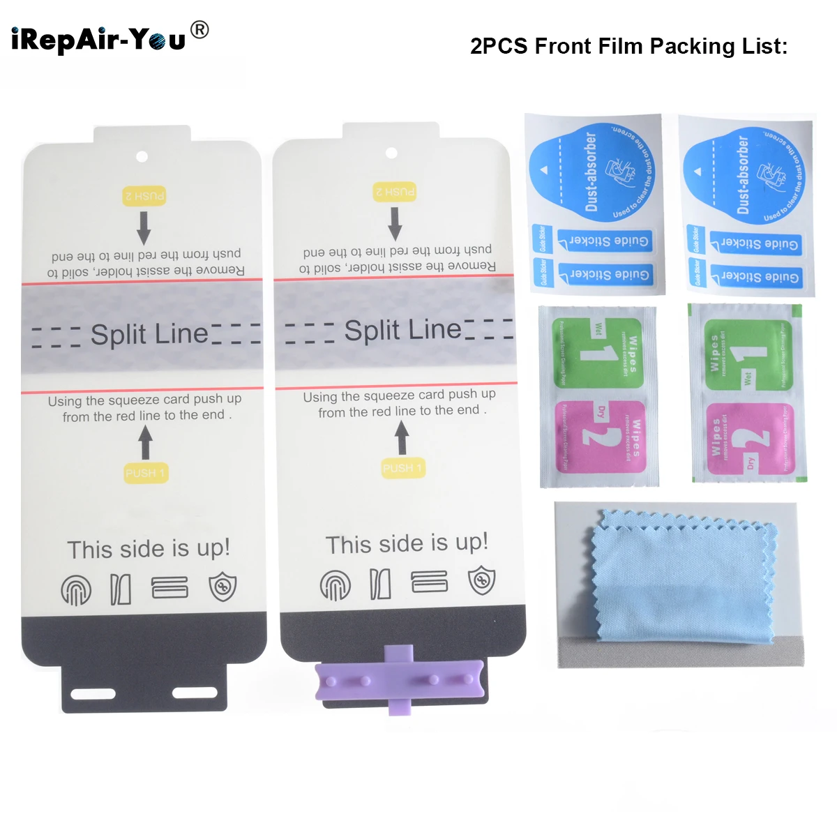 2 قطعة ماتي الجبهة هيدروجيل فيلم لسامسونج غالاكسي S22 S23 S24 S25 الترا زائد S21 نوت 20 الترا المضادة للبصمة واقي للشاشة #2