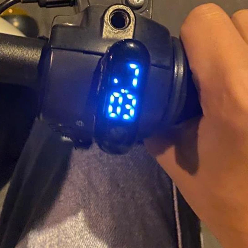 Motorcycle Electric Vehicle Onboard Time Display Stickable Portable Electronic Watch Waterproof Luminous Digital Display