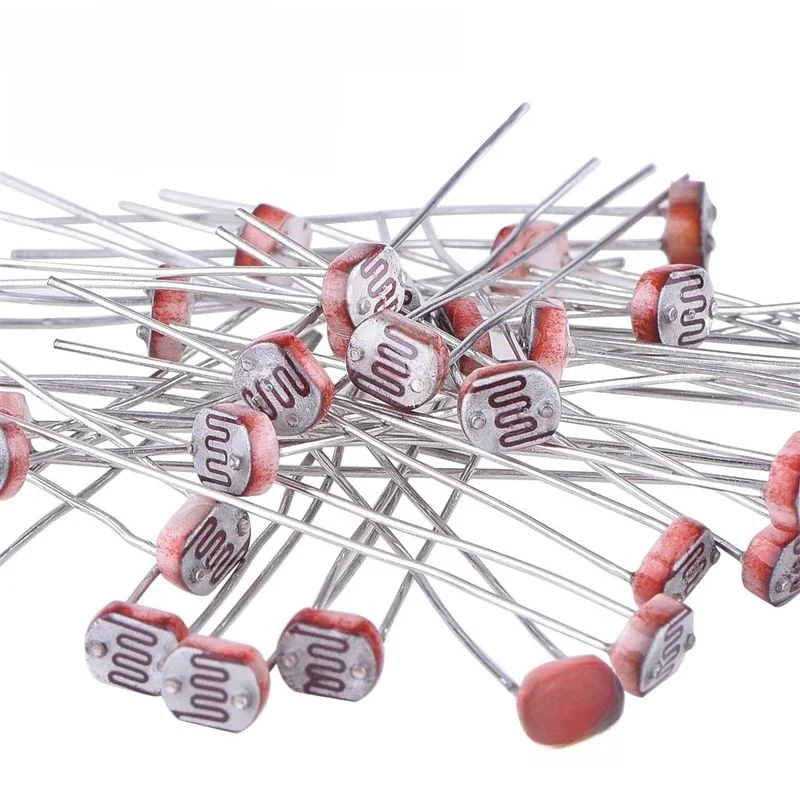 50-20 PCS/lot, LDR Photo Light Sensitive Resistor Photoelectric Photoresistor GL5528 5528 5537 5506 5516 5539 GL5549 For Arduino
