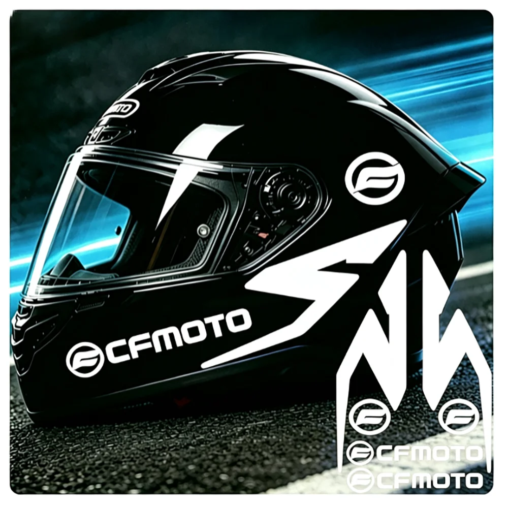 CFMOTO Motorcycle Helmet Stickers Holographic Waterproof Vinyl DIY Decals Racing Accessories for 450SR 675SR 450MT 450NK