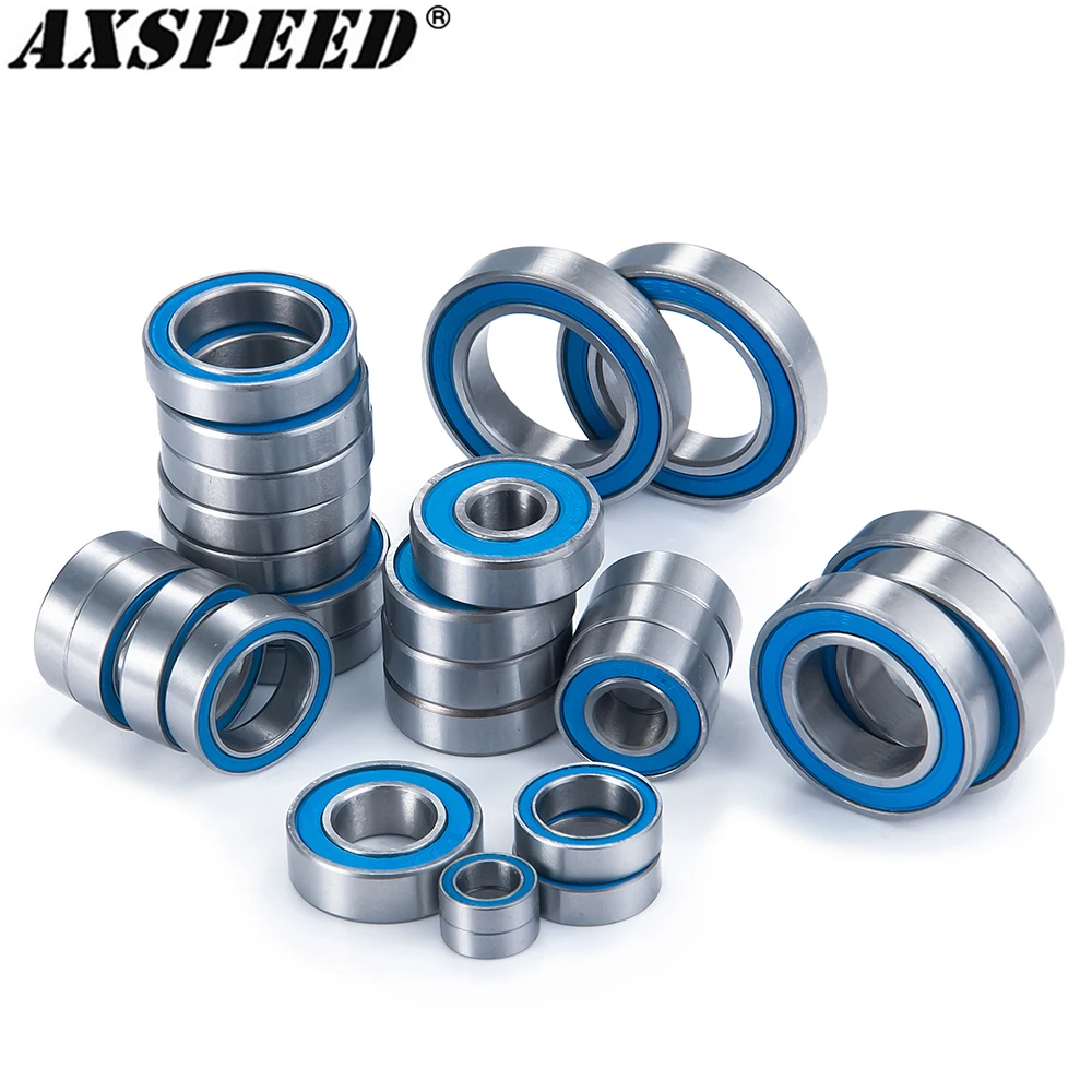 AXSPEED 28PCS Ball Bearing Complete Set for MAXX WideMAXX #89086-4 1/10 RC Truck Car Bearing Upgrade Parts