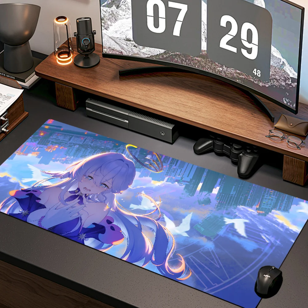 

Honkai: Star Rail Robin Aventurine Firefly Acheron Black Swan mouse pad Anime Game Accessories custom 3D Printer HD mousepda XXL