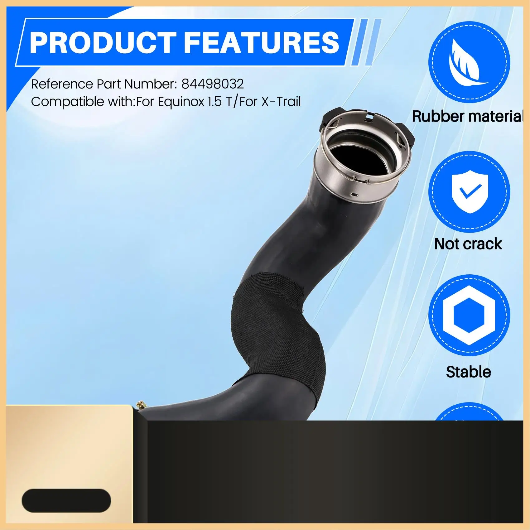 

84498032 144634BD0A Трубка турбокомпрессора Труба интеркулера для Equinox 1,5 T Nissan X-Trail T32EL 84287645-N30R