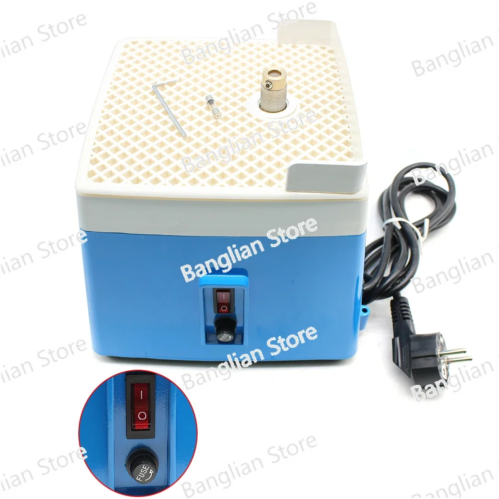 

220V Mini Portable Stained Grinder 65 W Diamond Glass Art Grinding Tools Blue with Grinding Wheel