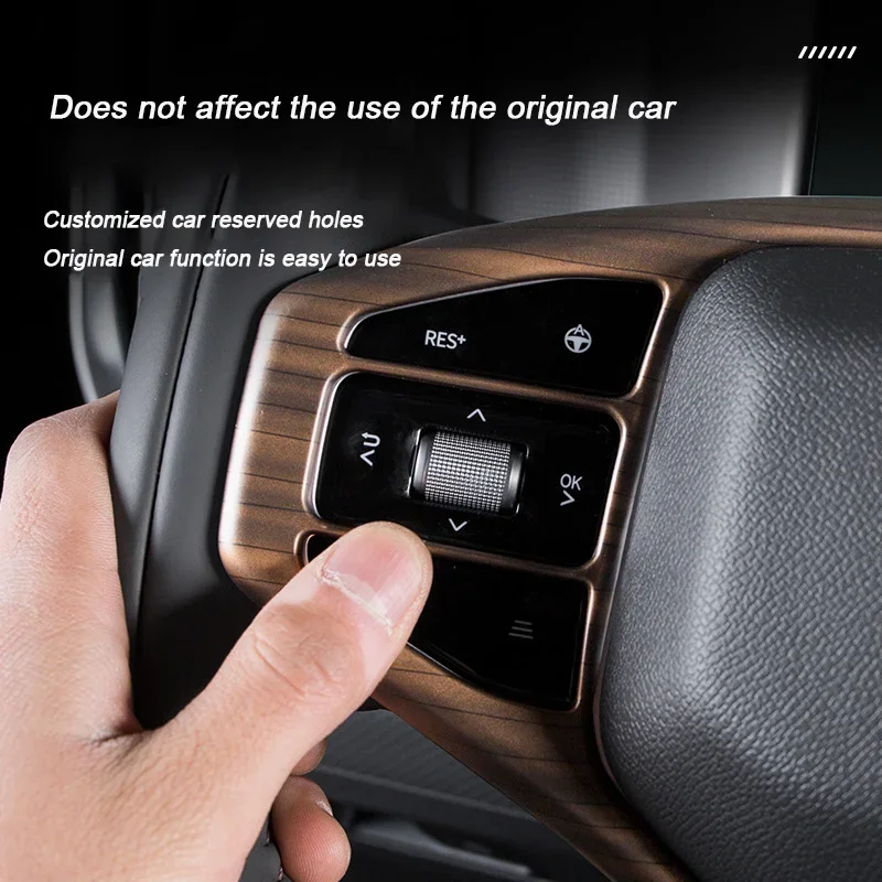 

For Chery Jetour Traveler T2 DCT XWD 2023 2024 2025 ABS Overlay Car Steering Wheel Panel Decorative Frame Cover Auto Accessories