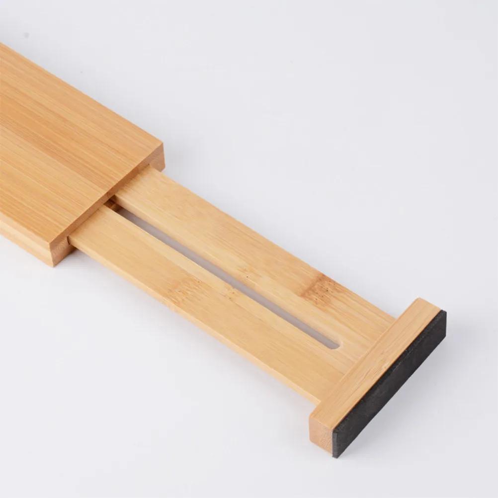 

Bamboo Flexible DIY Adjustable Drawer Divider Separation Plate Organizer for Closet Storage Hosiery Belts Scarves Makeup
