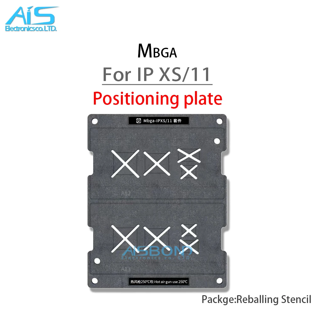 BGA Reballing Stencil Template Station per iPhone 7 8 X XS XR 11 12 13 14 Pro MAX Plus CPU WIFI RAM NAND A16 A15 A14 A13 A12 A11