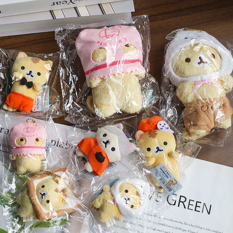 Nouveau mignon Corocoro Coronya chat en peluche mascotte porte-clés porte-clés porte-clés sac petit pendentif enfants cadeaux jouets