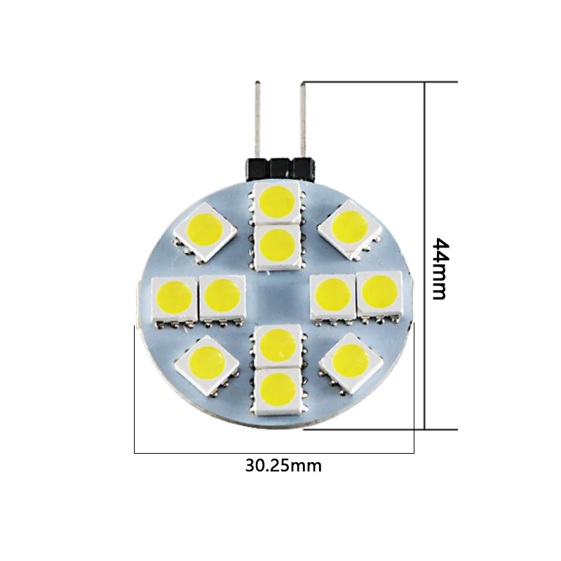 Ampoule G4 2W LED Round Lamp 12 24 volt Car Reading Light 12v 24v Auto DRL Daytime Running Bulb Super SMD 5050