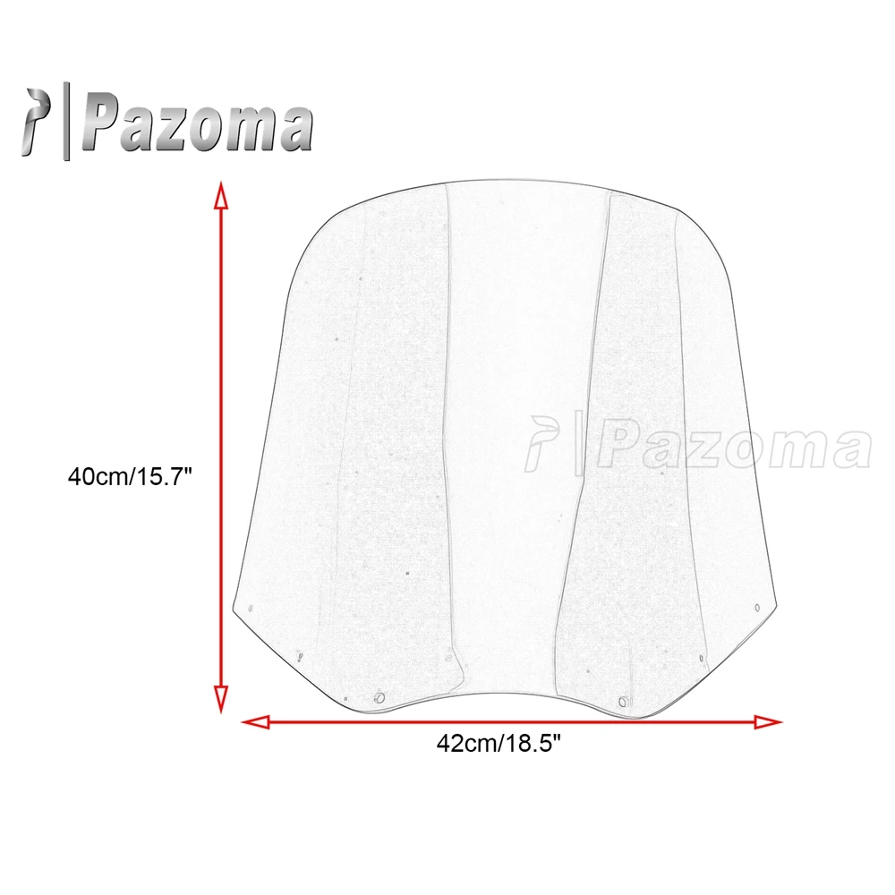 Clear Front Cowl Windshield