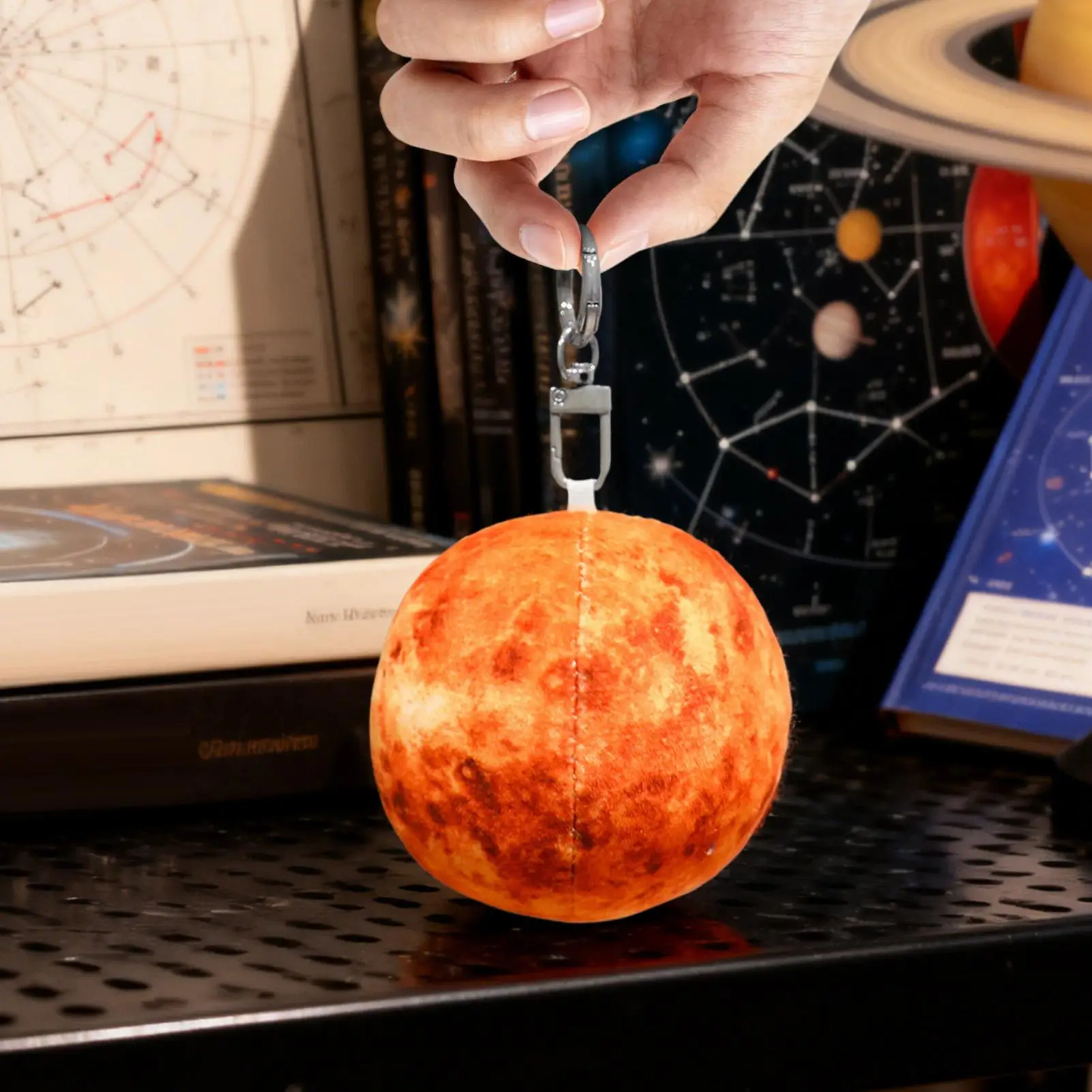 Planet Toys 2.95 Inch Stuffed Solar System Pendant Plush Planet Ornaments For Handbag Coin Purse Jewelry Wallet Backpack Women