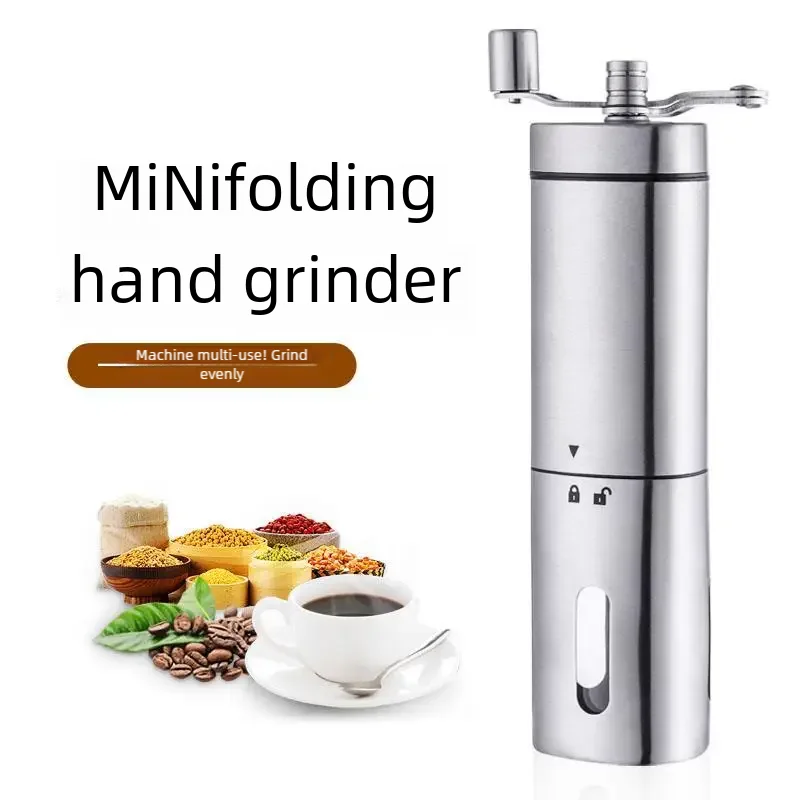 

Creative Triangle Hand Shake Coffee Machine, Stainless Steel, Household, Bean Grinder, Coffee Grinding, New