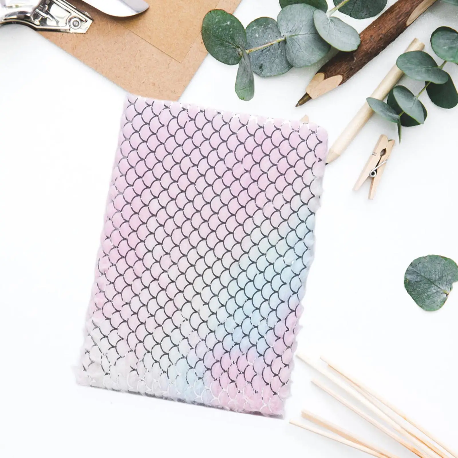 Plush Cover Notebook 80 Sheets Cute Fuzzy Journal Writing Daily Planner Diary Book Notepad for Home Office Supplies Kids School