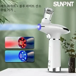 Draagbare Airbrush Watervernevelaar Luchtcompressor Zuurstofmeter Gezichtsschoonheidssprayer Gladde Huidverjonging Zuurstofinjector