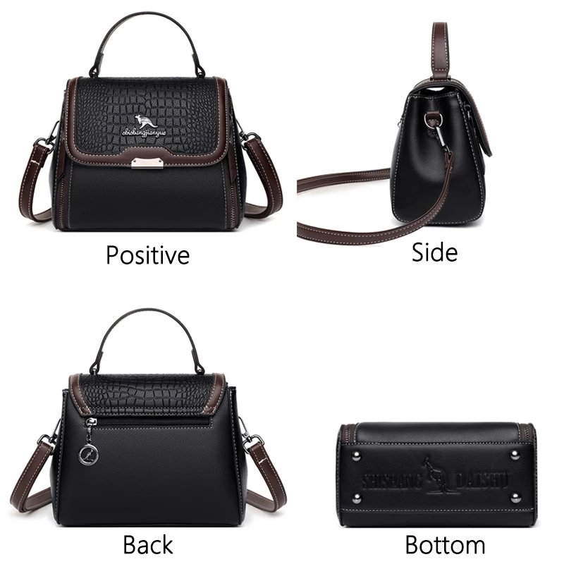 High Quality Leather Small Bucket Shoulder Bags for Women 2021 New Messenger Bags with Strap Designer Crossbody Bag Sac A Main