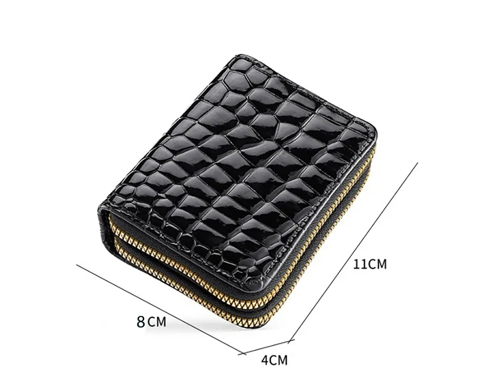 Cat Women Zipper Short Style Purse Cartoon Pattern Fashion Large Capacity Multi CardSlot Coin Purse With Zipper Holiday Gift view 4