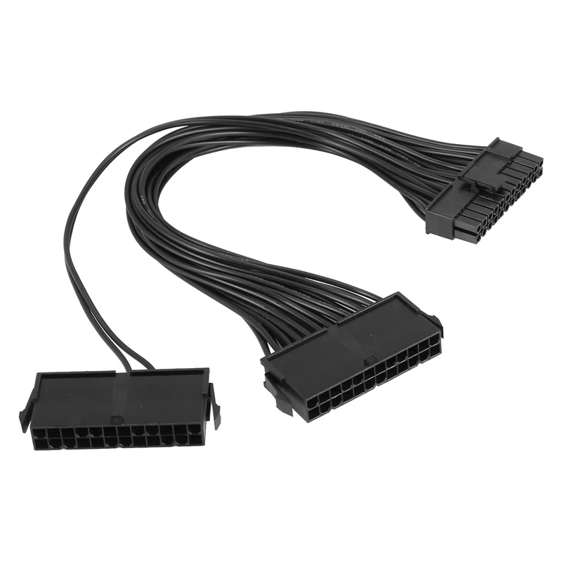 Netzteil Splitter, Dual-Netzteil-Kabel adapter 24-polig 20 4-polig atx Motherboard-Adapter Verlängerung kabel Dual 24-poliger Mining-Adapter