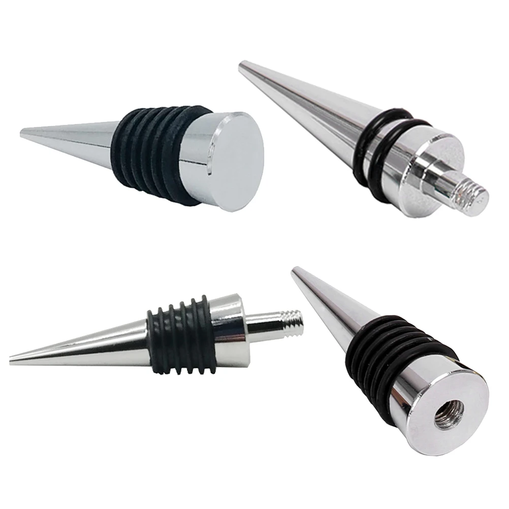 

4pcs Bottle Stoppers Metal Airtight Seal Preserves Freshness Universal Rustproof For Beer Soy Vinegar