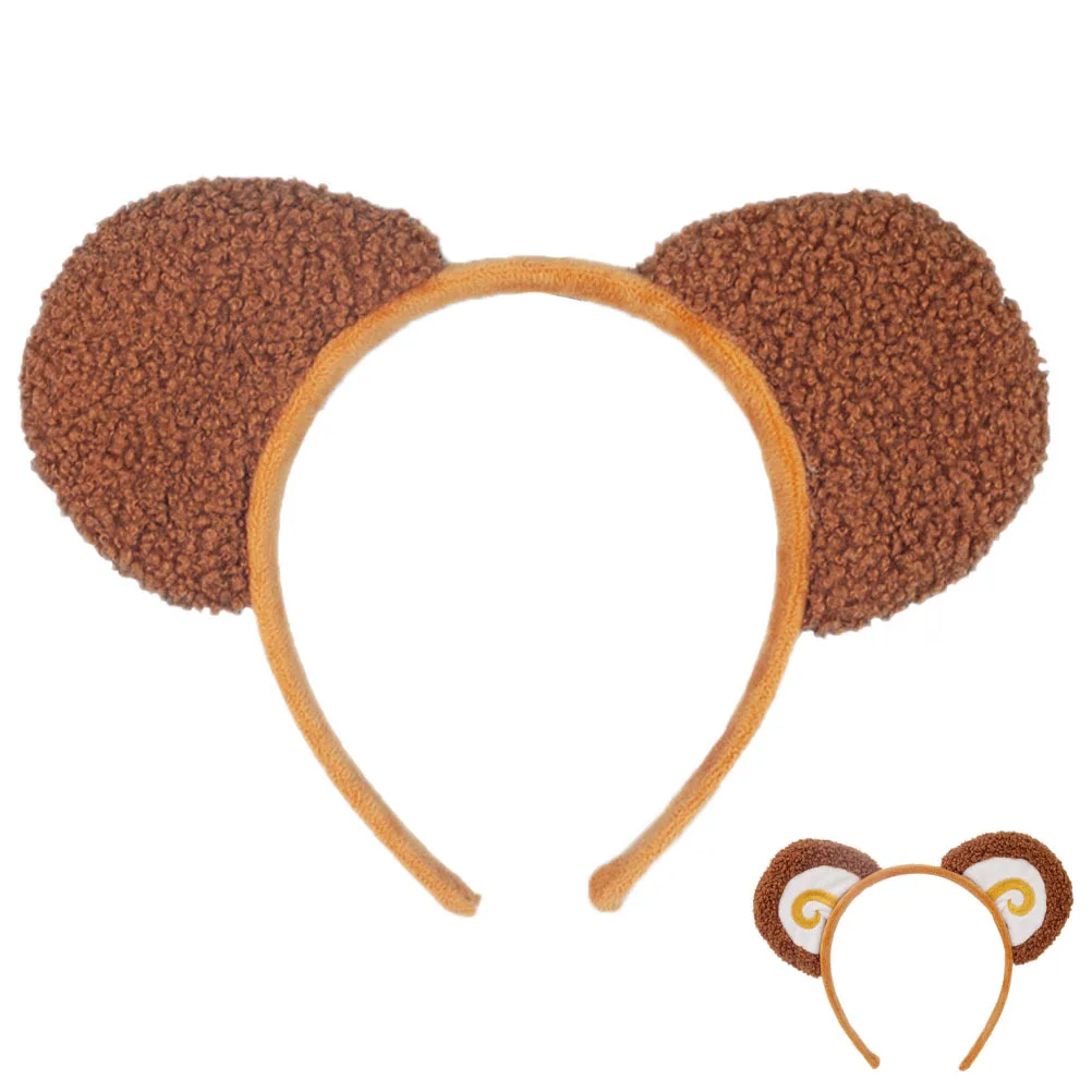 Cute Monkey Ears Headband for Little Girl Party Costume Dress Up Decorative Cosplay Hair Accessories Cute Monkey Ear Headband