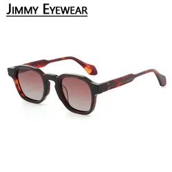 Handmade Acetate New Trendy Fashion Women's Sunglasses Men Square Classic Eyeglasses for Female Male Polarized UV400 Glasses
