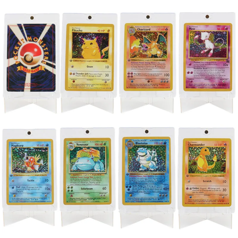 151pcs erste Generation Pokémon Karte Voll bereich Charizard Pikachu Mewtwo Blast oise Sammel karte Spielzeug englische Version