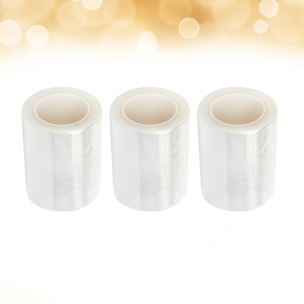 3 لفات من طبقة تطريز الشفاه البلاستيكية تغطي آمنة وصديقة للبيئة لصالونات التجميل المنزلية