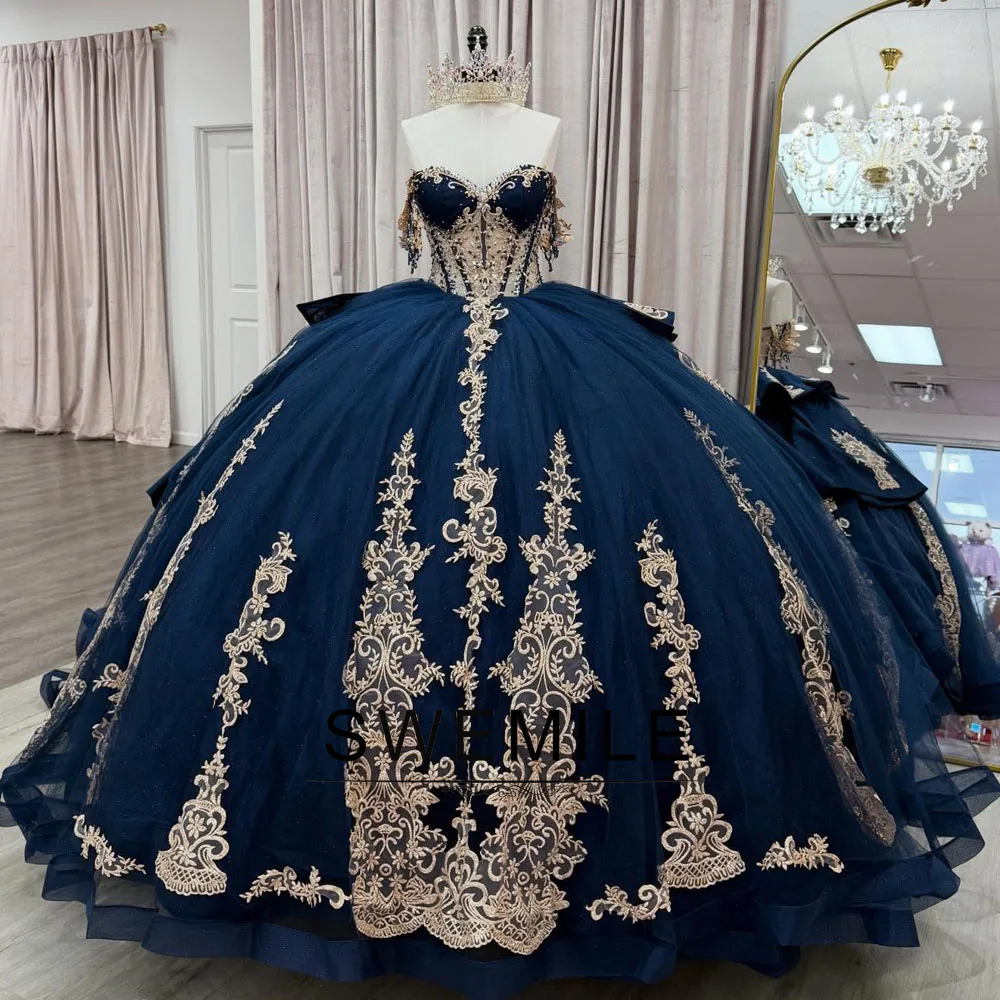 prussian blue wedding dress Luxury Blue Princess Wedding Dresses Cathedral Train... From Dress_1st,  $301.51