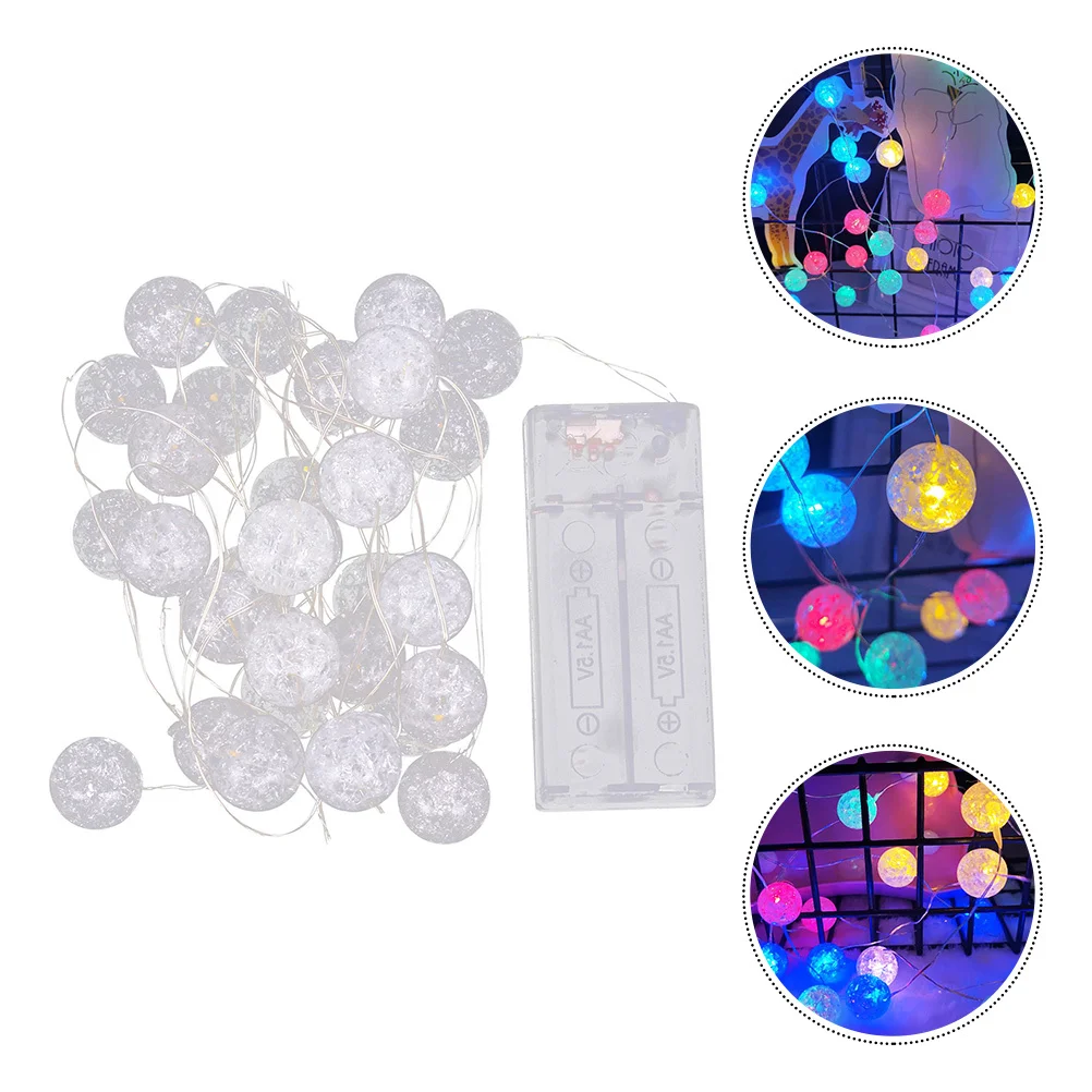 1Set Ball String Light Stylish Design Party Decoration Festival LED Hanging Lamp Ornament Atmosphere Lighting String Light