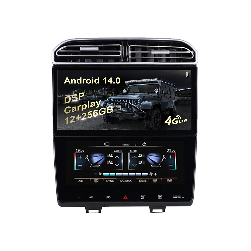 

12.3+10.0 inch auto carplay Android 14.0 For Ford Edge 2008 - 2014 car multimedia player GPS navigation radio screen head unit