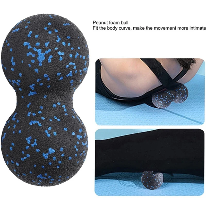 3PCS Yoga Roller Massage Peanut Ball Set EPP Fitness Foam Column For Back Pain Deep Tissue Stretching Muscle Relax