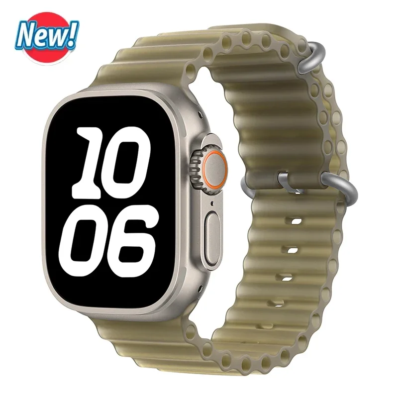Ocean Strap For Apple Watch Ultra 4 3 2 Band 49mm 44mm 40mm 45mm 41mm 42mm 46mm Correa Bracelet iWatch Series 12 11 10 9 SE 8 7