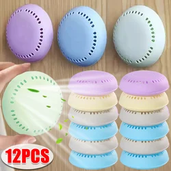 Round Solid Air Fresheners Toilet Aromatherapy Lasting Deodorization Solid Air Freshener for Bedroom Wardrobe Car Household