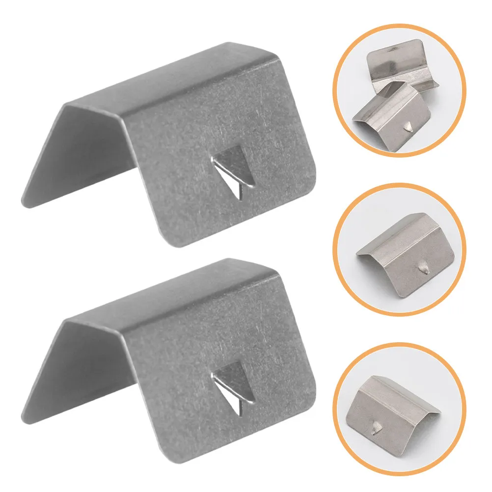 20Pcs Wind Deflector Clips Stainless Steel Automotive Windshield Mounting Clamps Weather-Resistant Strong Retaining for Car Wind