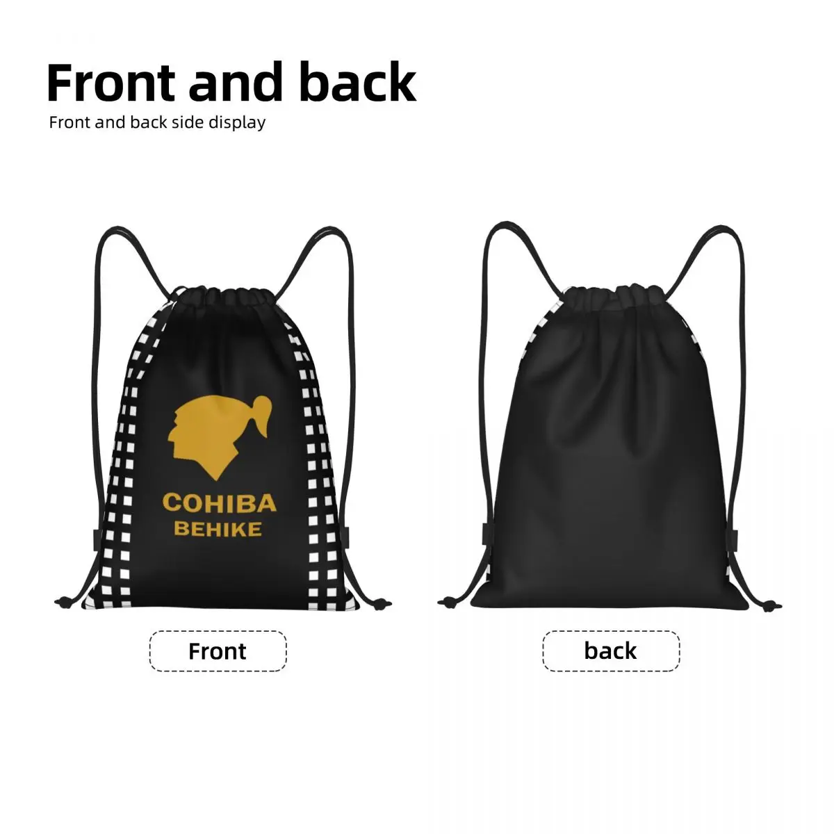 Custom Cuba Cohibs Drawstring Backpack Bags Women Men Lightweight Gym Sports Sackpack Sacks for Traveling