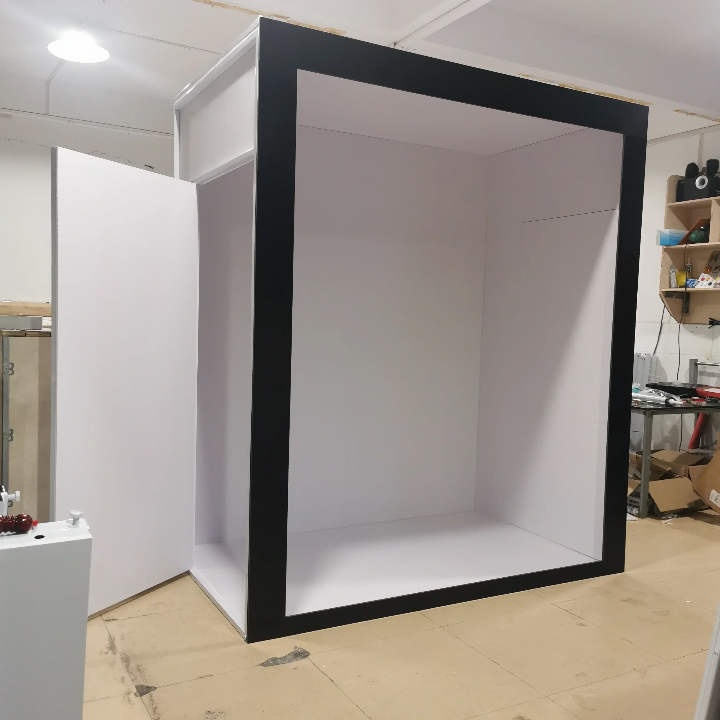 Hot SalesPhotography Background PVC Magazine Photo Booth Box Background Advertising Magazine Fashion Booth Box Wedding Party
