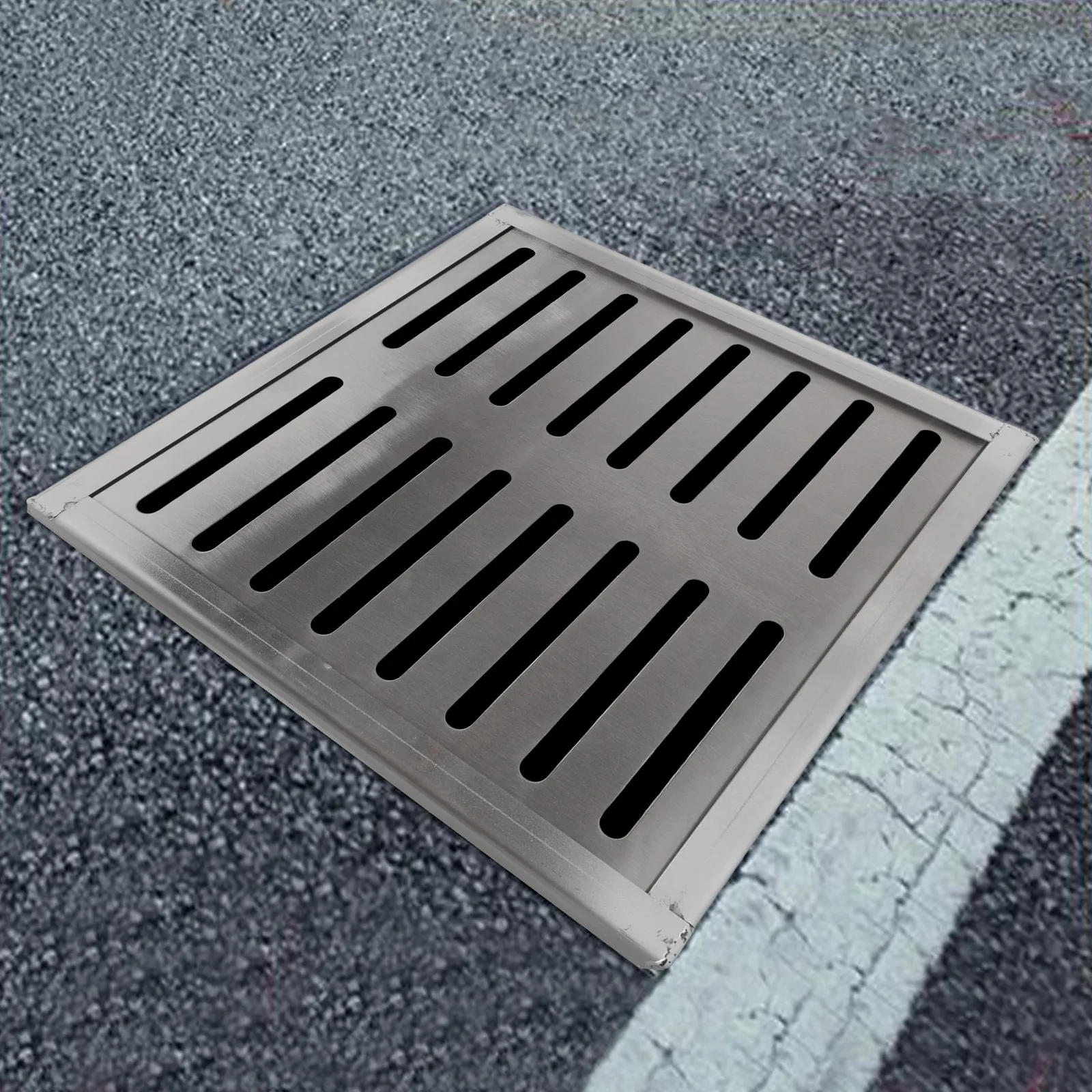 Industrial Grade Stainless Steel Drain Grate with Dual for row Drain Holes for Consistent Flow and Minimal Maintenance