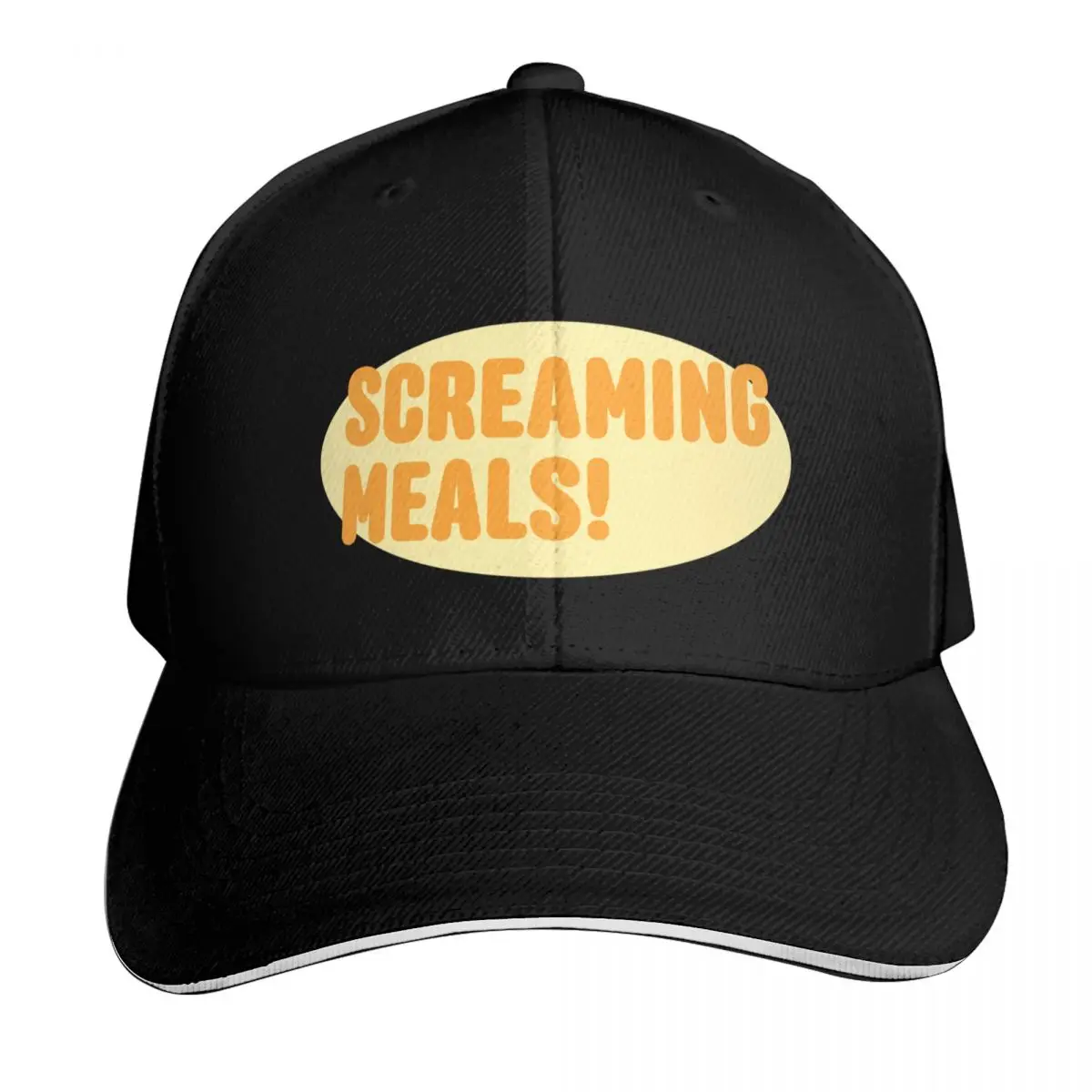 screaming meals logo Baseball Cap Low Profile Unstructured Unisex for Men Women Outdoor Golf Running Hiking