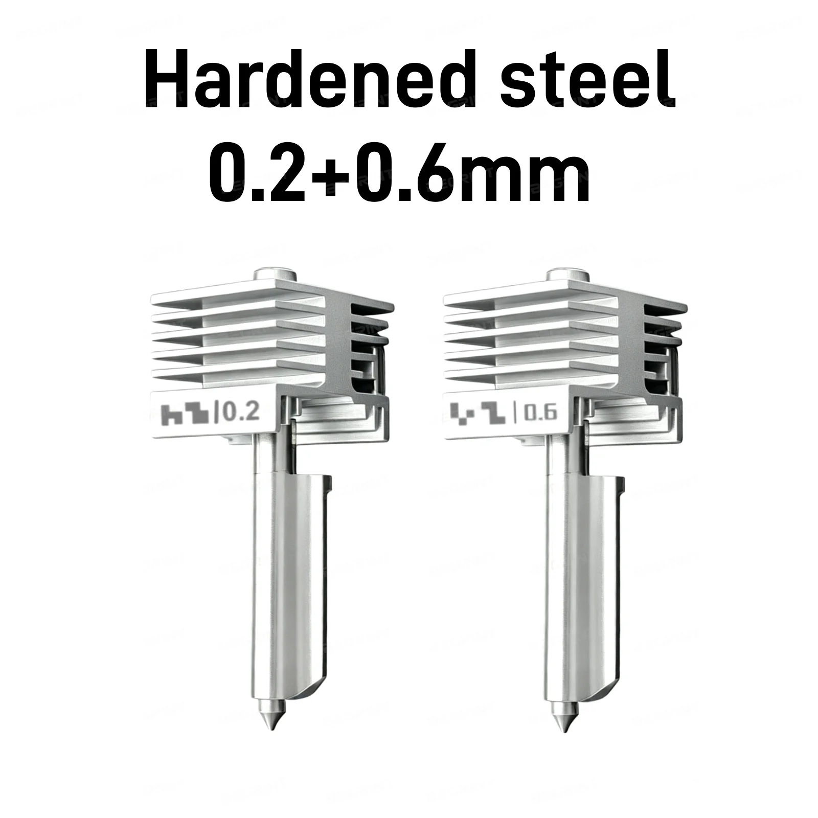 Hochpräzise gehärtete Stahldüse P2S X2D Hotend 0,2/0,4/0,6/0,8 mm integrierte Struktur für Bambu Lab H2C H2S H2D 3D-Drucker